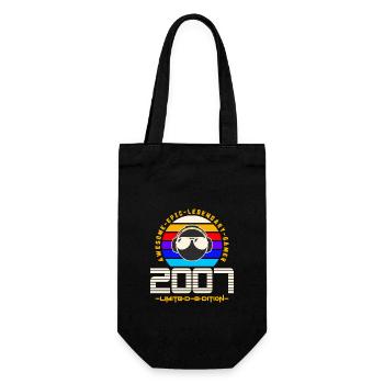 2007 - Geschenkbeutel für Flaschen - Schwarz - Vorne