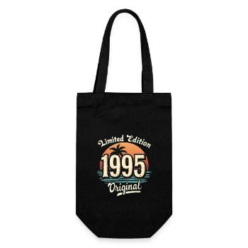 1995 Vintage - 30 Years - Gift Bag for Bottles - black - Front
