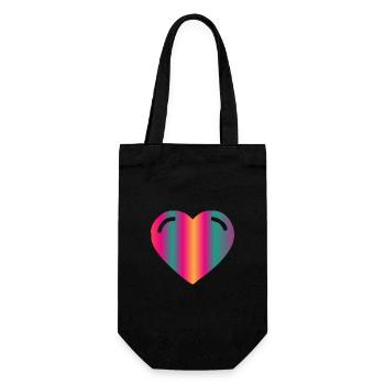 MOM. MOTHER'S DAY. HAPPY MOTHER'S DAY - Gift Bag for Bottles - black - Front
