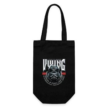 VIKING, VICTORY OR VALHALLA! - Geschenkbeutel für Flaschen - Schwarz - Vorne