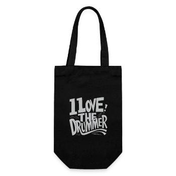 J’adore le batteur - j’adore la batterie - Sac à bouteille - noir - Devant