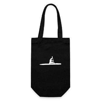 Kanurennsport Kanu Kanadier Pocket Kleidung - Geschenkbeutel für Flaschen - Schwarz - Vorne