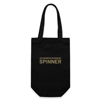 Lustiger Spruch Eichenprozessionsspinner witzig - Geschenkbeutel für Flaschen - Schwarz - Vorne