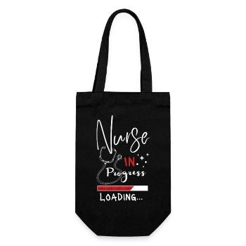 Infirmière en cours de chargement - Sac à bouteille - noir - Devant