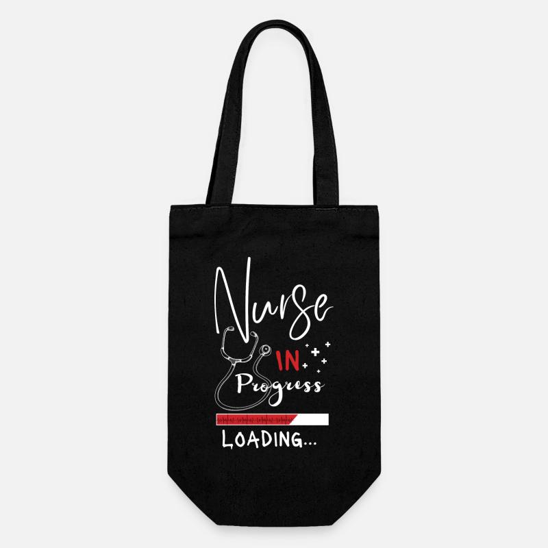 Nurse In Progress Loading - Gift Bag for Bottles - black