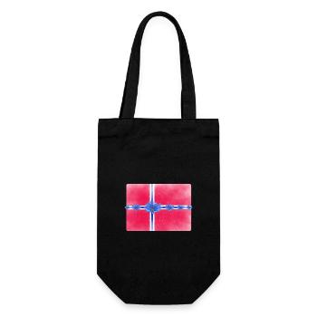 Norway Flag Flowers St. John's Day - Gift Bag for Bottles - black - Front