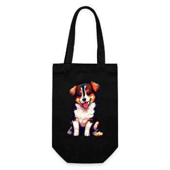 Magie canine : la joie sur quatre pattes - Sac à bouteille - noir - Devant