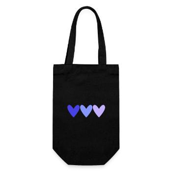 PAAR. GERADE VERHEIRATET. Junggesellinnenabschied. VALENTINSTAG. LIEBE. - Geschenkbeutel für Flaschen - Schwarz - Vorne