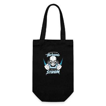 I don't need therapy just ELECTRICIAN - Gift Bag for Bottles - black - Front