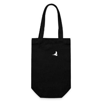 White Dove Pocket Design Dove of Peace - Gift Bag for Bottles - black - Front
