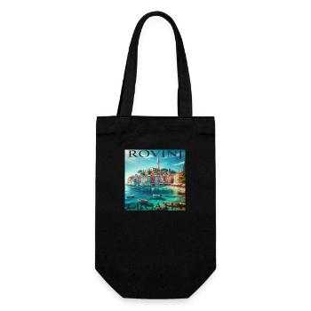 Rovinj Croatia Adriatic Coast - Gift Bag for Bottles - black - Front