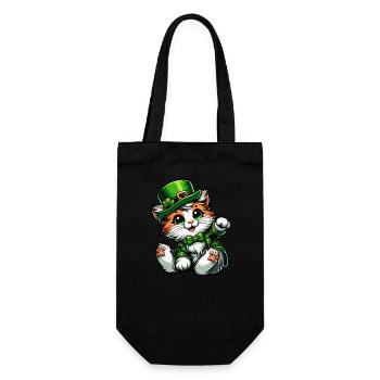 St. Patrick's Maine Coon Fest - Gift Bag for Bottles - black - Front