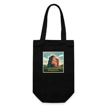 Enchanted Rock Texas Mountains Landscape - Gift Bag for Bottles - black - Front