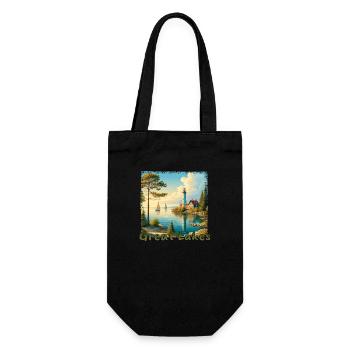 Great Lakes USA - Sailing & Powerboating Holidays - Gift Bag for Bottles - black - Front