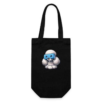 Poodle VR Gamers: Virtual Worlds Explorers - Gift Bag for Bottles - black - Front