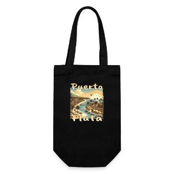 Puerto Plata, République dominicaine, Vacances grunge - Sac à bouteille - noir - Devant