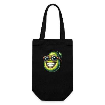 Coole Avocado Frucht Sonne Sommer Sonnenbrille - Geschenkbeutel für Flaschen - Schwarz - Vorne