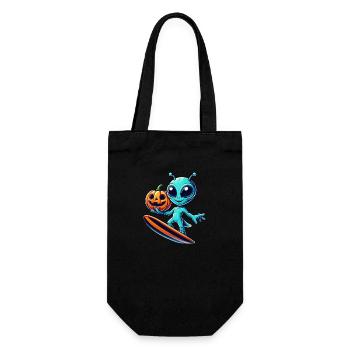 Halloween Alien Surfer Mignon Alien Surf - Sac à bouteille - noir - Devant