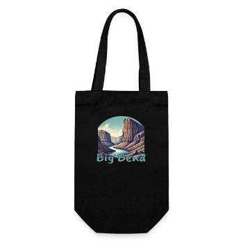 Texas Terlingua Santa Elena Canyon Big Bend - Gift Bag for Bottles - black - Front