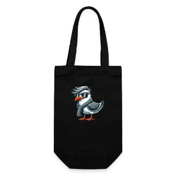 Cool Seagull Sunglasses Summer North Sea Baltic Sea - Gift Bag for Bottles - black - Front