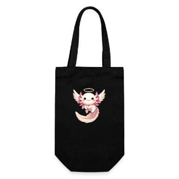 Axolotl Ange Volant avec Joy Halo - Sac à bouteille - noir - Devant