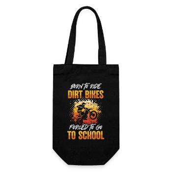 Dirt Bike Rider Motocross Dirt Biking - Gift Bag for Bottles - black - Front