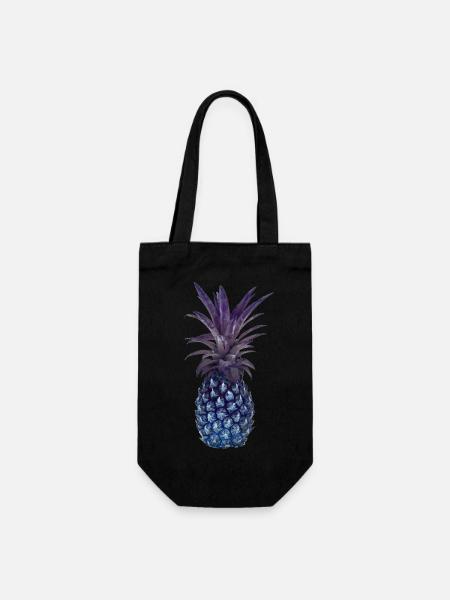 ananas - Geschenkbeutel für Flaschen - Schwarz