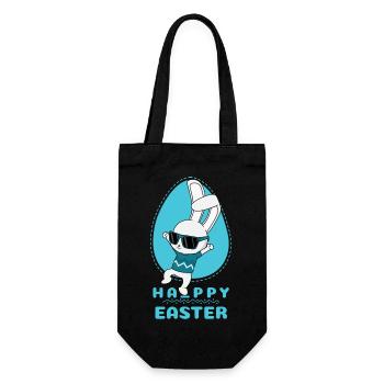 Happy Easter - Gift Bag for Bottles - black - Front