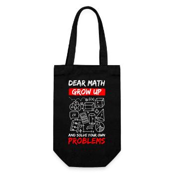 Problem funny The solution - Gift Bag for Bottles - black - Front
