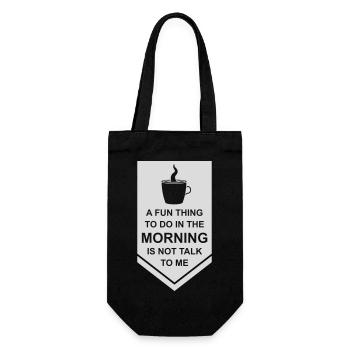 ne me parle pas - Sac à bouteille - noir - Devant