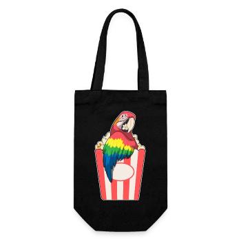 Maïs soufflé perroquet - Sac à bouteille - noir - Devant
