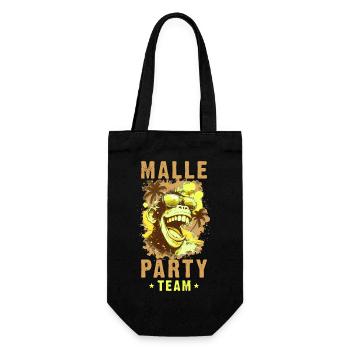 Malle Party Team Monkey Mallorca Crew - Gift Bag for Bottles - black - Front