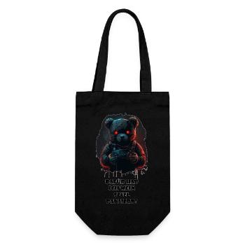 Dafür habe ich mein Spiel pausiert? Gamer Shirt - Geschenkbeutel für Flaschen - Schwarz - Vorne