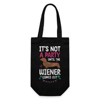 Teckel Race Chien Chien Amour Pet - Sac à bouteille - noir - Devant