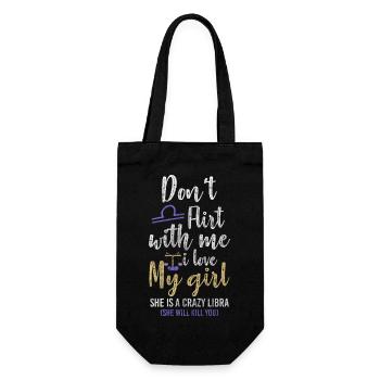 Libra Constellation Astro - Gift Bag for Bottles - black - Front