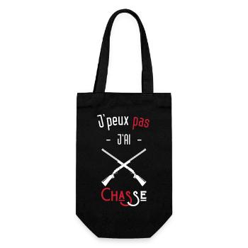 j'peux pas j'ai chasse - Sac à bouteille - noir - Devant