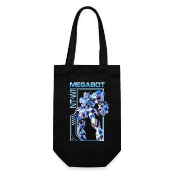 Game Console MegaBot NT-W11 – Anime Shirt - Gift Bag for Bottles - black - Front