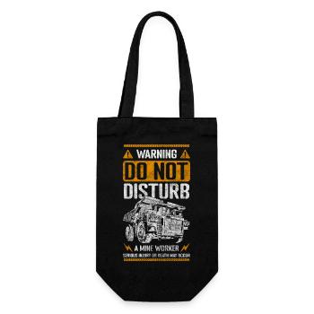 Miner Stones Profession - Gift Bag for Bottles - black - Front