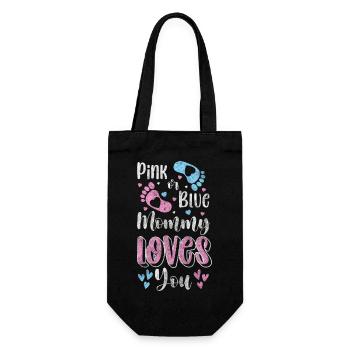 Pregnant, Childbirth, Offspring, Family - Gift Bag for Bottles - black - Front