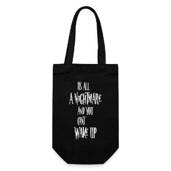 Its all a nightmare and you cant wake up - Gift Bag for Bottles - black - Front