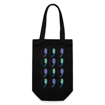 Imprimé numéro17. - Sac à bouteille - noir - Devant