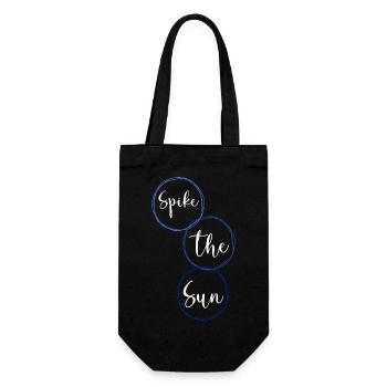 funny beach volleyball players present idea - Gift Bag for Bottles - black - Front