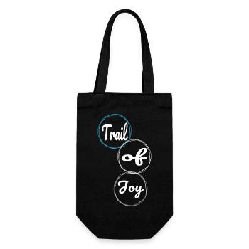 awesome blissful living mountain biking gear - Gift Bag for Bottles - black - Front