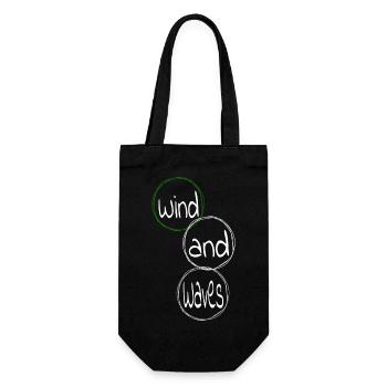 gift idea funny statement freedom quotes - Gift Bag for Bottles - black - Front