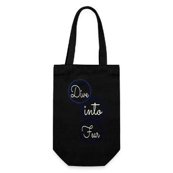 gift idea humor present idea extreme sports gift - Geschenkbeutel für Flaschen - Schwarz - Vorne
