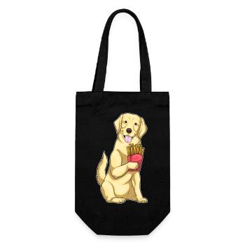 Labrador Pommes frites - Geschenkbeutel für Flaschen - Schwarz - Vorne