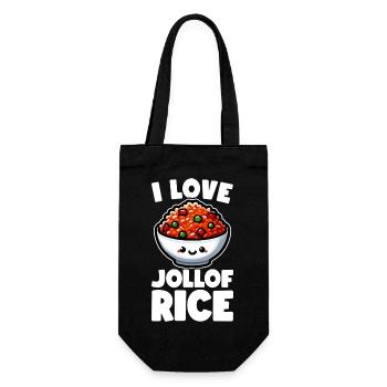 Jollof Rice African Food - Gift Bag for Bottles - black - Front