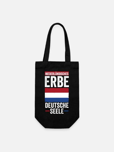 Niederländer Niederlande Holland - Geschenkbeutel für Flaschen - Schwarz