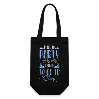 Sleeping Late Riser Tired Sloth - Gift Bag for Bottles - black - Front