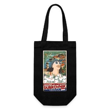 Croatia Croatia Hrvatska travel summer dubrovnik - Gift Bag for Bottles - black - Front